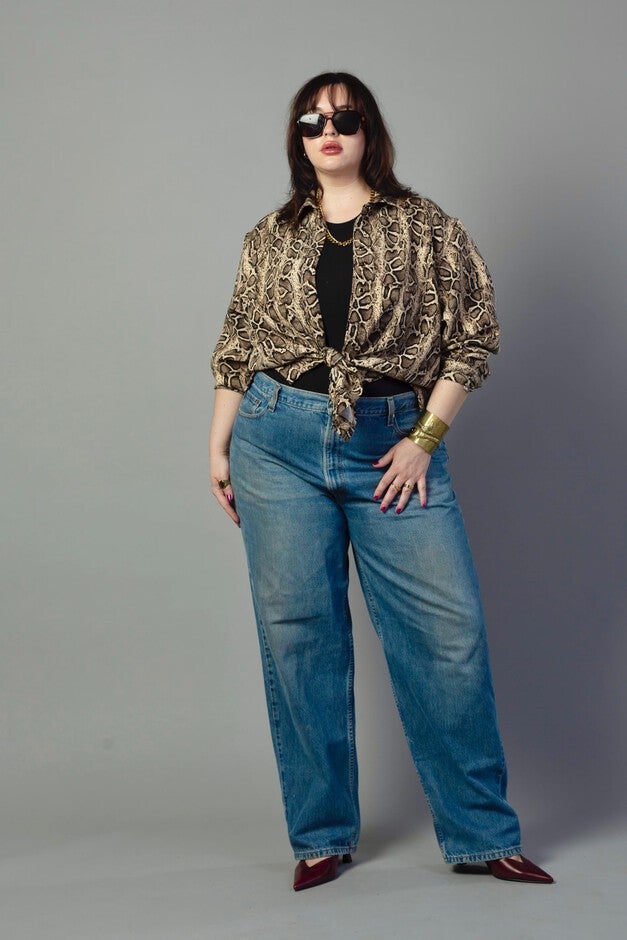 The Quinn Shirt, Python / Brown, alternate image number 2