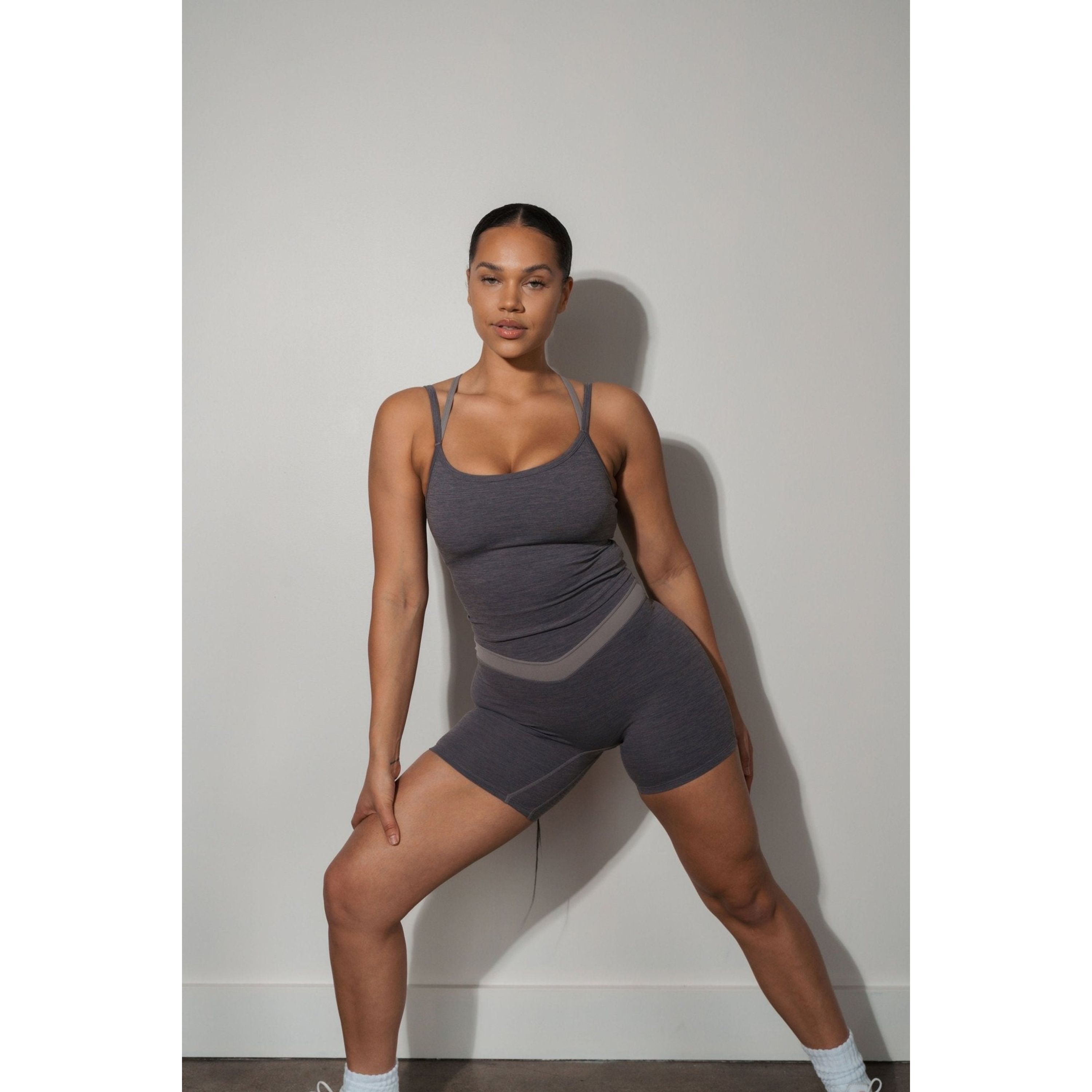 Daydream Block Volley Short, River Rock / Light Grey, alternate image number 4