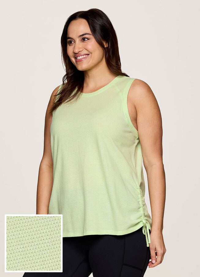 Plus Day Dreamer Ruched Tank, Light Green / Light Green, hi-res image number null