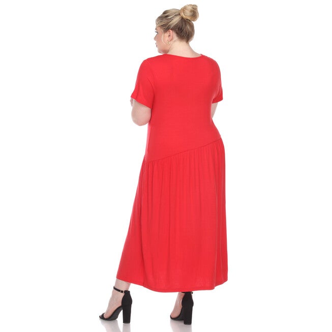 Short Sleeves Maxi Dress, , alternate image number null