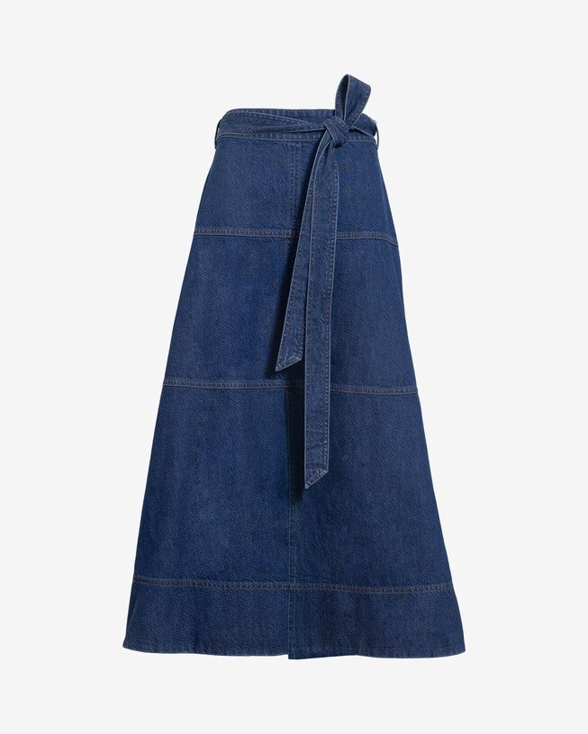 Hudley Skirt, Classic Indigo Blue / Dark Wash, alternate image number 2