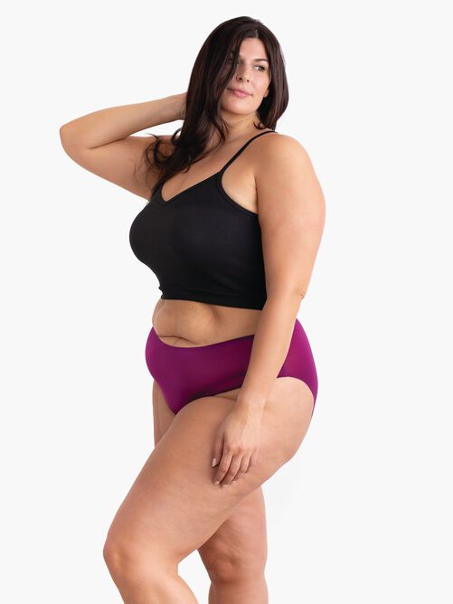 No Brainer High Rise Panties, Plum Caspia / Purple, alternate image number 3