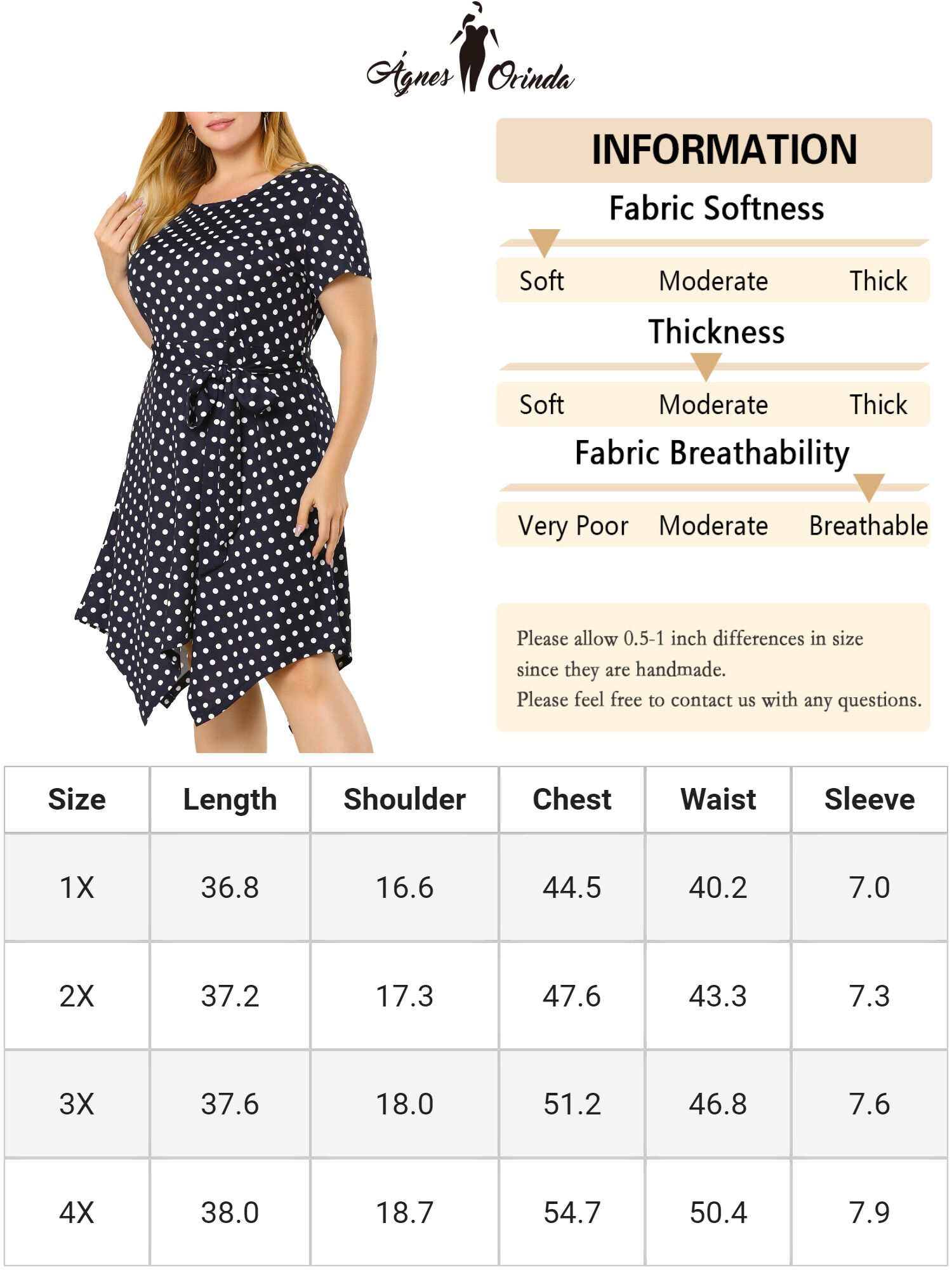 Printed Retro High Low Short Sleeves Dress, Navy Blue / Navy, alternate image number 3