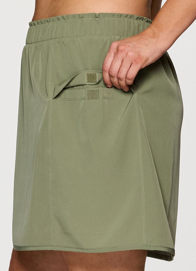 Plus On Course 19 inches Skort, Olive / Olive Green, alternate image number null