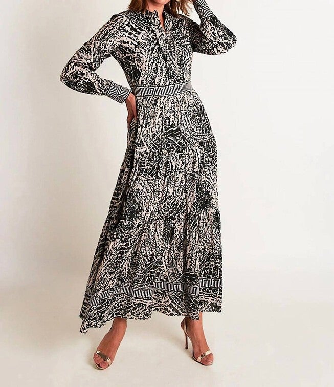 ANNABELLE MAXI IN BLACK/GOLD, BlackGold / Black, hi-res image number 0