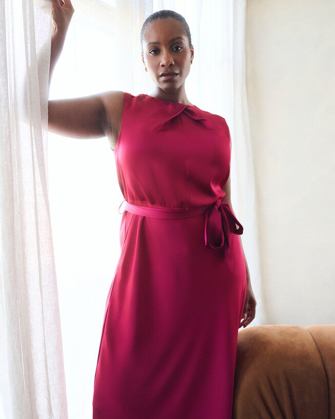 Emmi Dress, Magenta / Pink, alternate image number 1