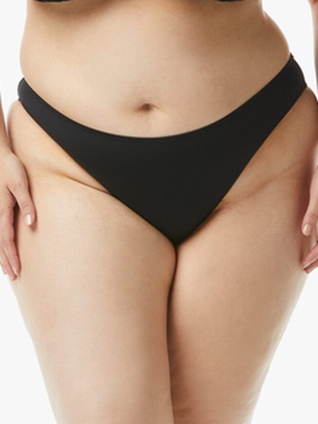 Tonya High Cut Brazillian Bikini Bottom, 1 / Black, hi-res image number null
