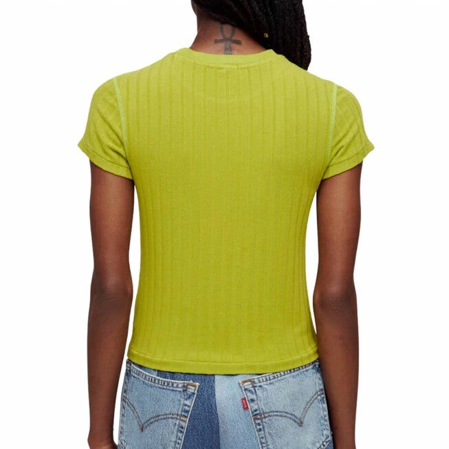 HEMP RIB BABY TEE IN WASABI, , alternate image number 5