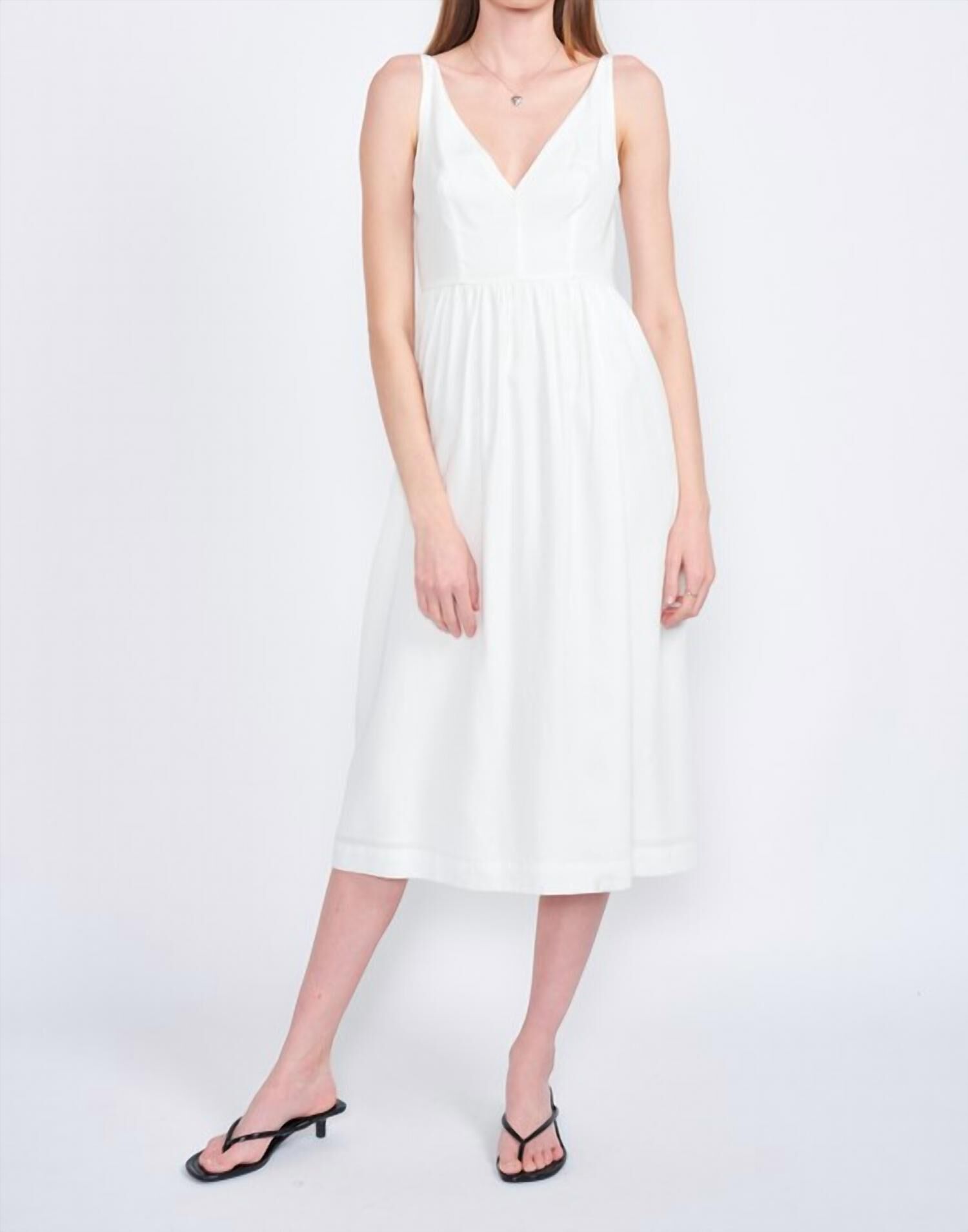 SLOAN DRESS IN OFF WHITE, Off White / White, hi-res image number 0