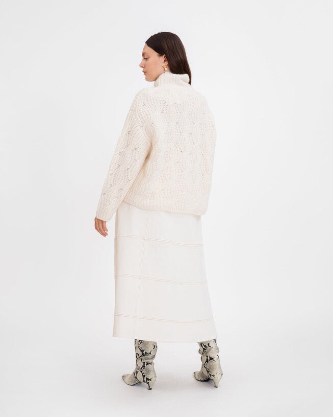 Opaline Sweater, Cream / Cream, alternate image number 3