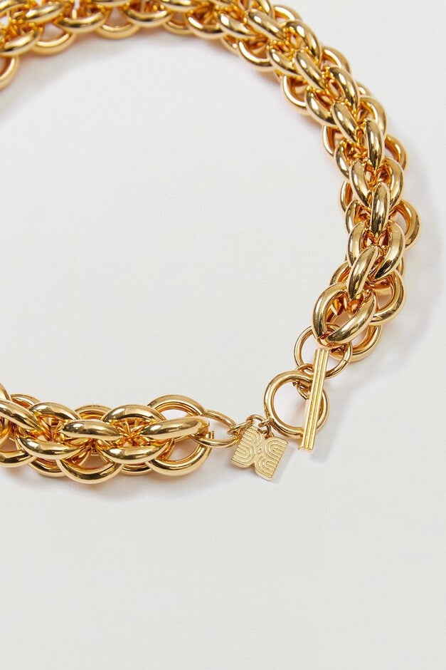 SODA CABLE CHAIN NECKLACE IN GOLD, , alternate image number null