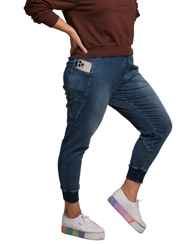Candice Women's Plus Size Knit Skinny Utility Pocket Jogger Pant, , alternate image number 7