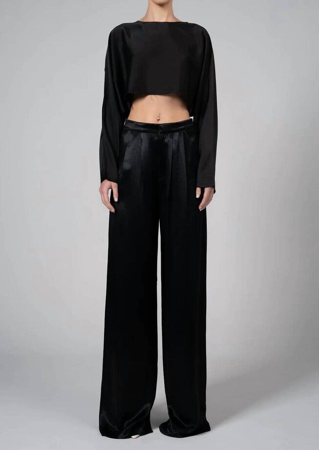 PARIS PANT IN BLACK, Black / Black, hi-res image number 0