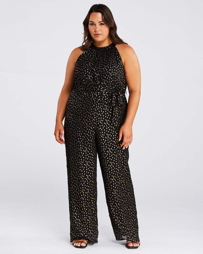 Gold Dust Jumpsuit, BlackGold / Black, hi-res image number 0