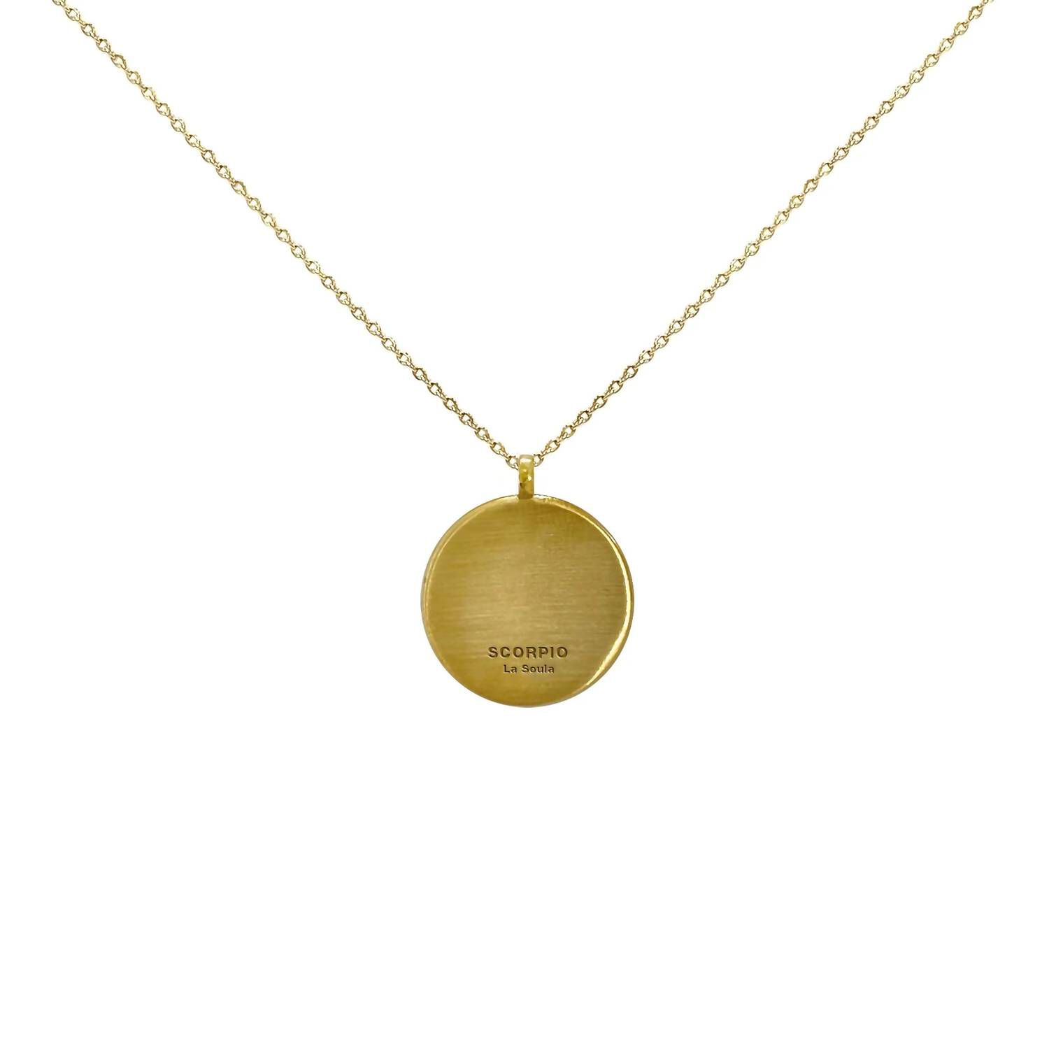 SCORPIO NECKLACE IN WHITE ENAMEL, , alternate image number 2