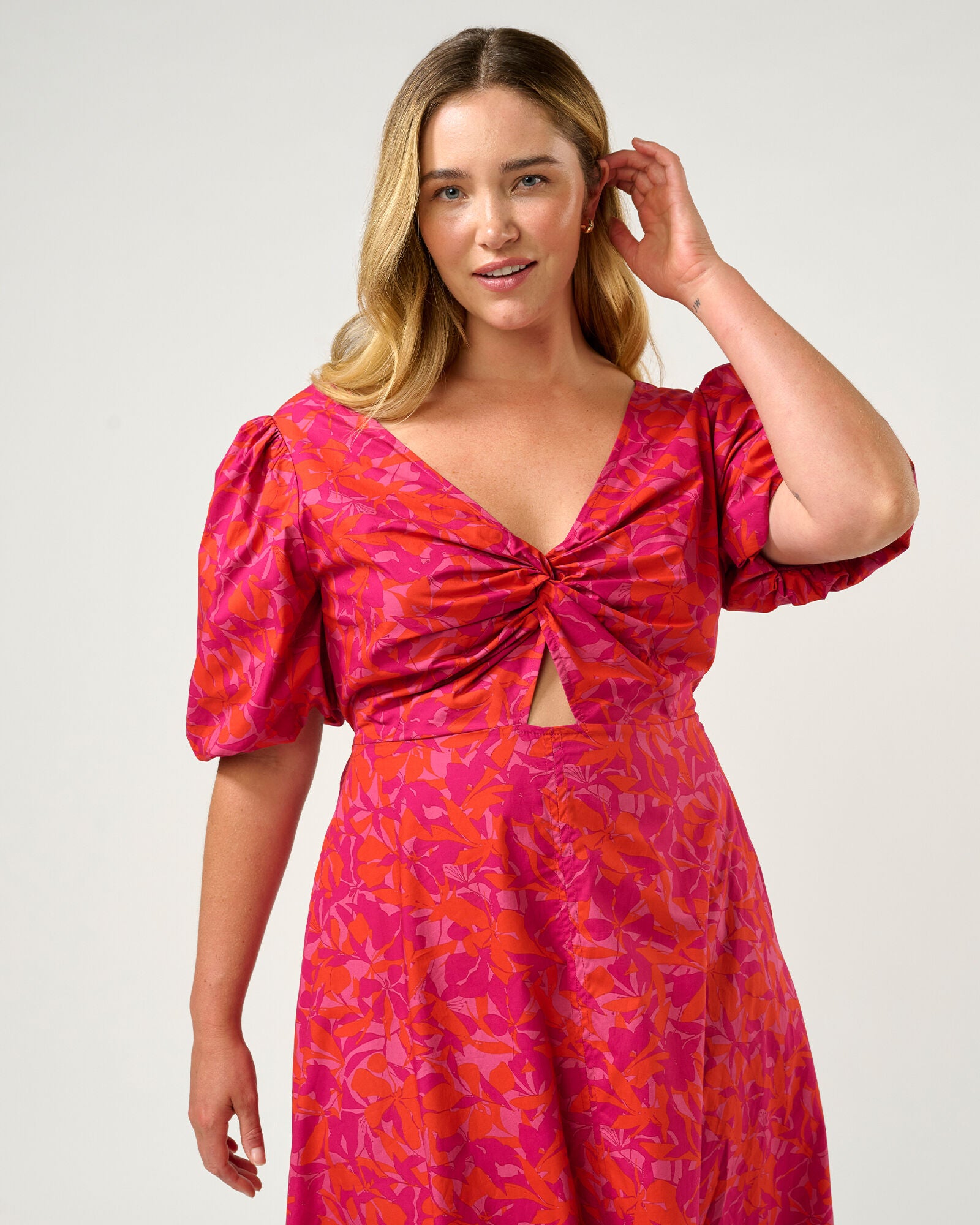 Aura Falls Dress, Winter Berry / Pink, alternate image number 2