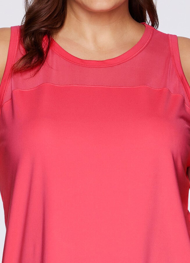 Plus Super Soft Easy Breezy Tank, Coral / Coral, alternate image number 1
