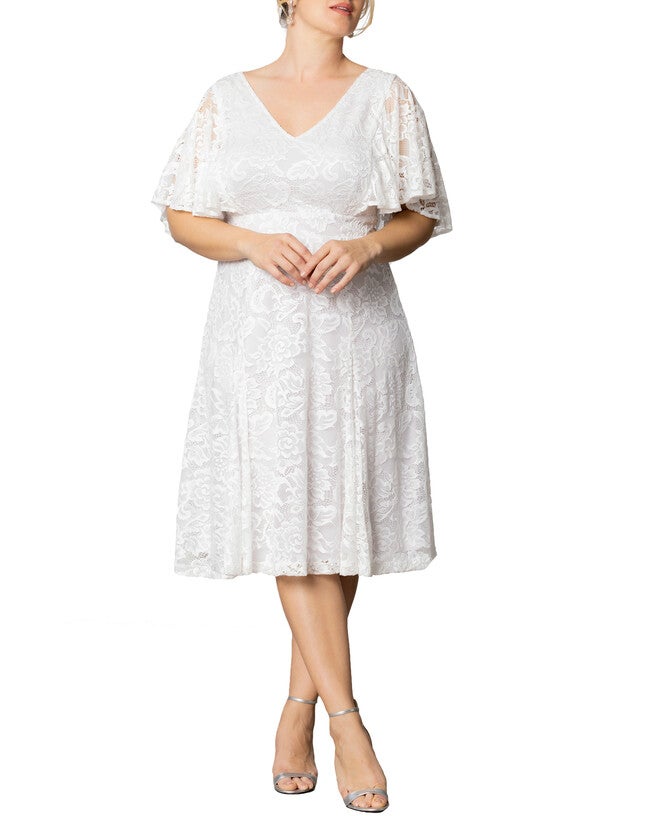 Genevieve Lace Dress, PEARL / White, hi-res image number null