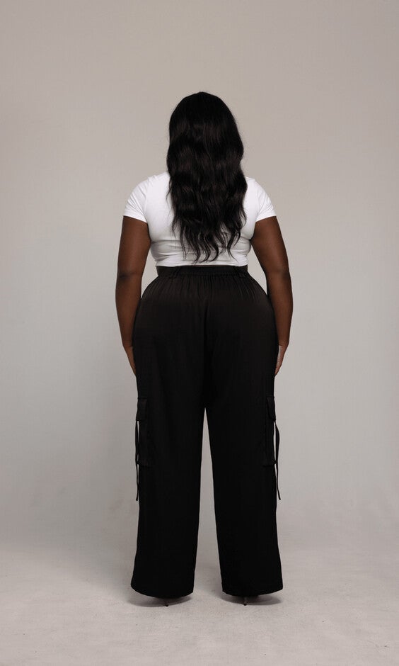 Briana Cargo Pant, Black / Black, alternate image number 4