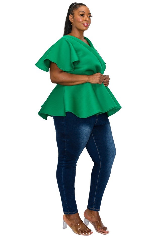 Siobhan Peplum Top, , alternate image number 2