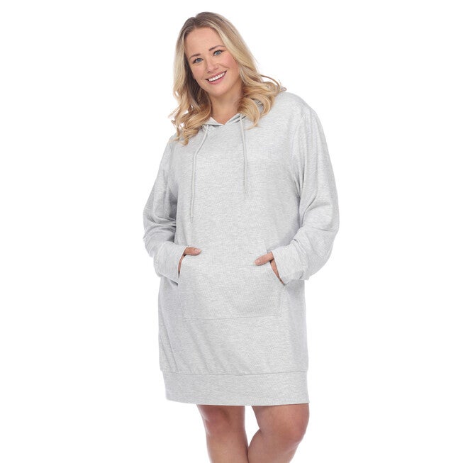 Hoodie Sweatshirt Dress, , alternate image number null