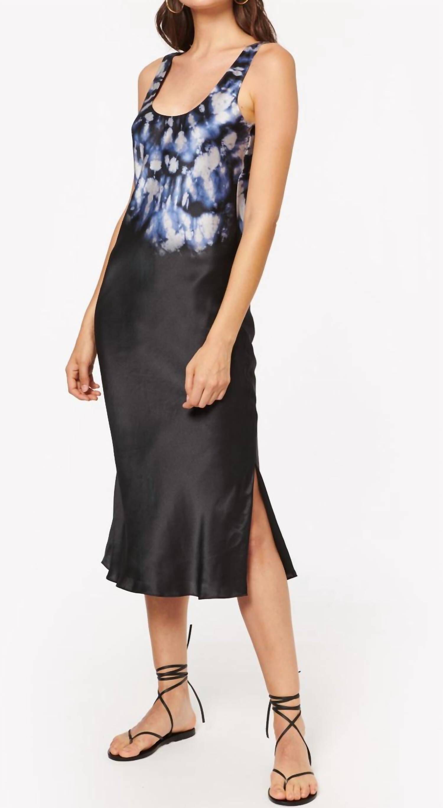 EVELYN DRESS IN DARK TIE DYE, , alternate image number 6