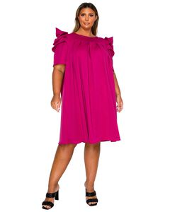 Zaya Pleated Swing Dress