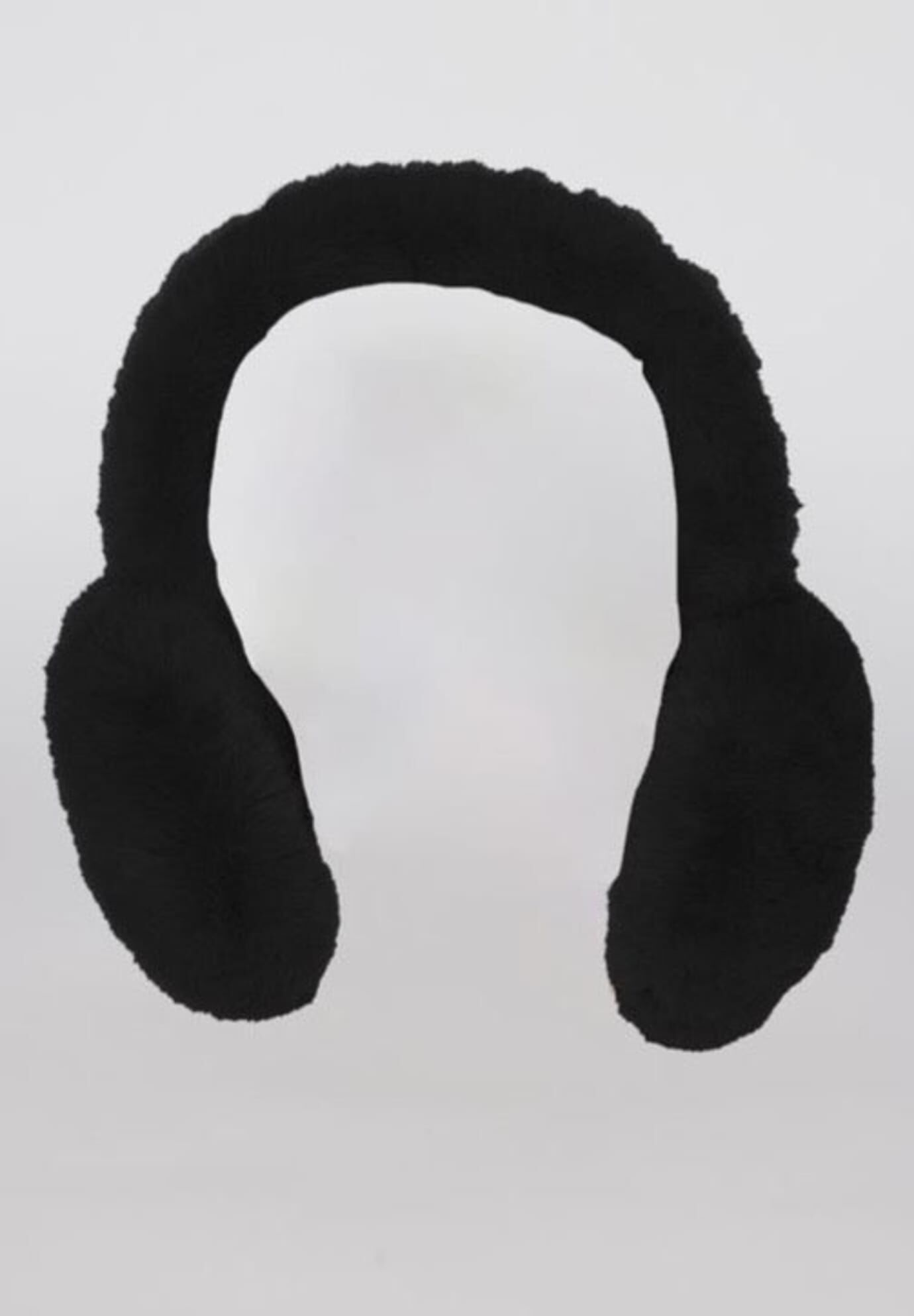 Faux Fur Earmuff, Black / Black, hi-res image number 0