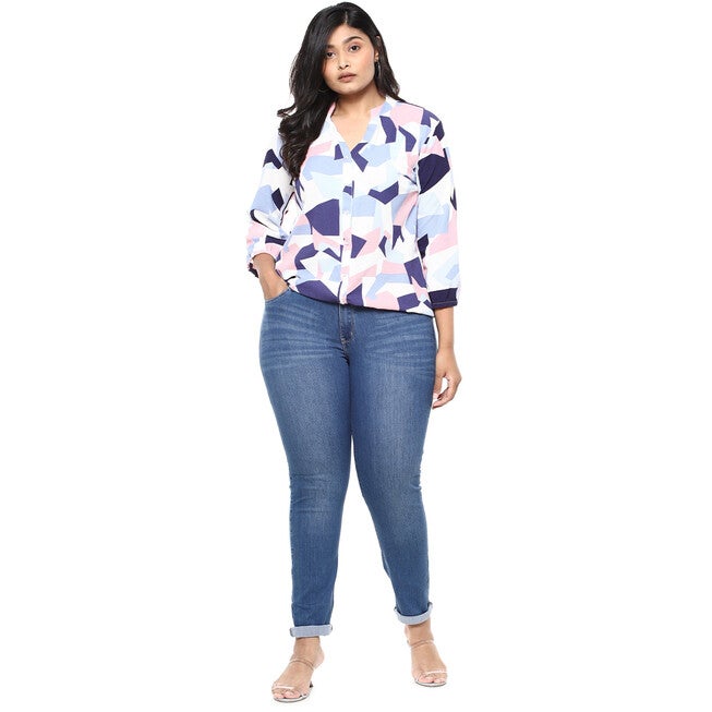 Graphic Design Stylish Casual Top, , alternate image number null