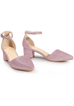 Closed Toe Ankle Strap Pumps