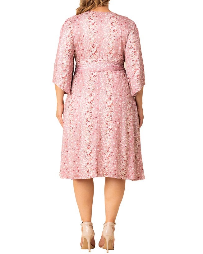 Gemini Wrap Dress, PINK FLORAL FALLS / Pink, alternate image number 1