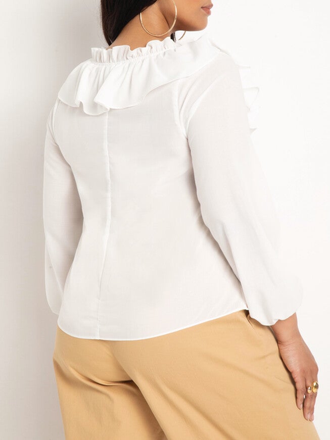 Khloe Ruffle Blouse, , alternate image number null