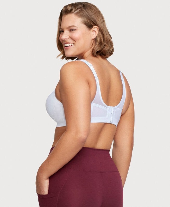 MagicLift Seamless Sports Bra, White / White, alternate image number 3