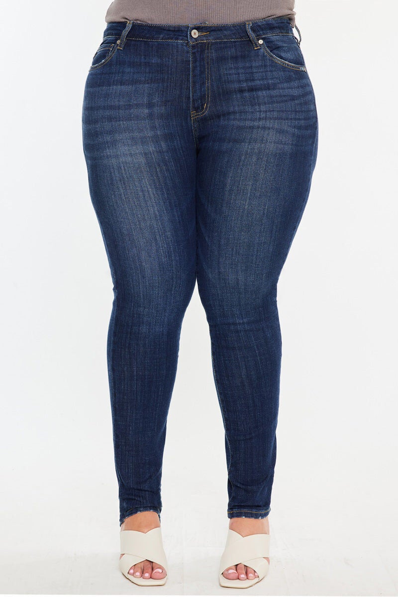 Beth High Rise Super Skinny (Plus Size), Dark Wash / Dark Wash, alternate image number 6