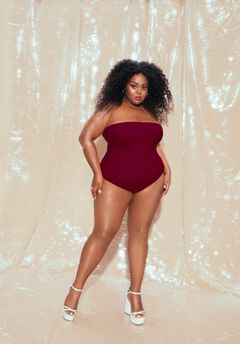 Strapless One-Piece Swimsuit