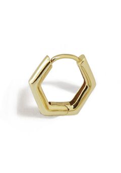 INNOVATE Hexagon Huggie | Single Earring