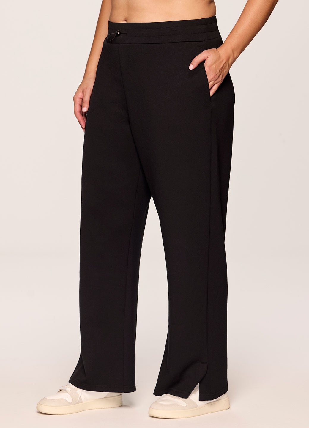 Solace Scuba Wide Leg Pant, Black / Black, hi-res image number 0