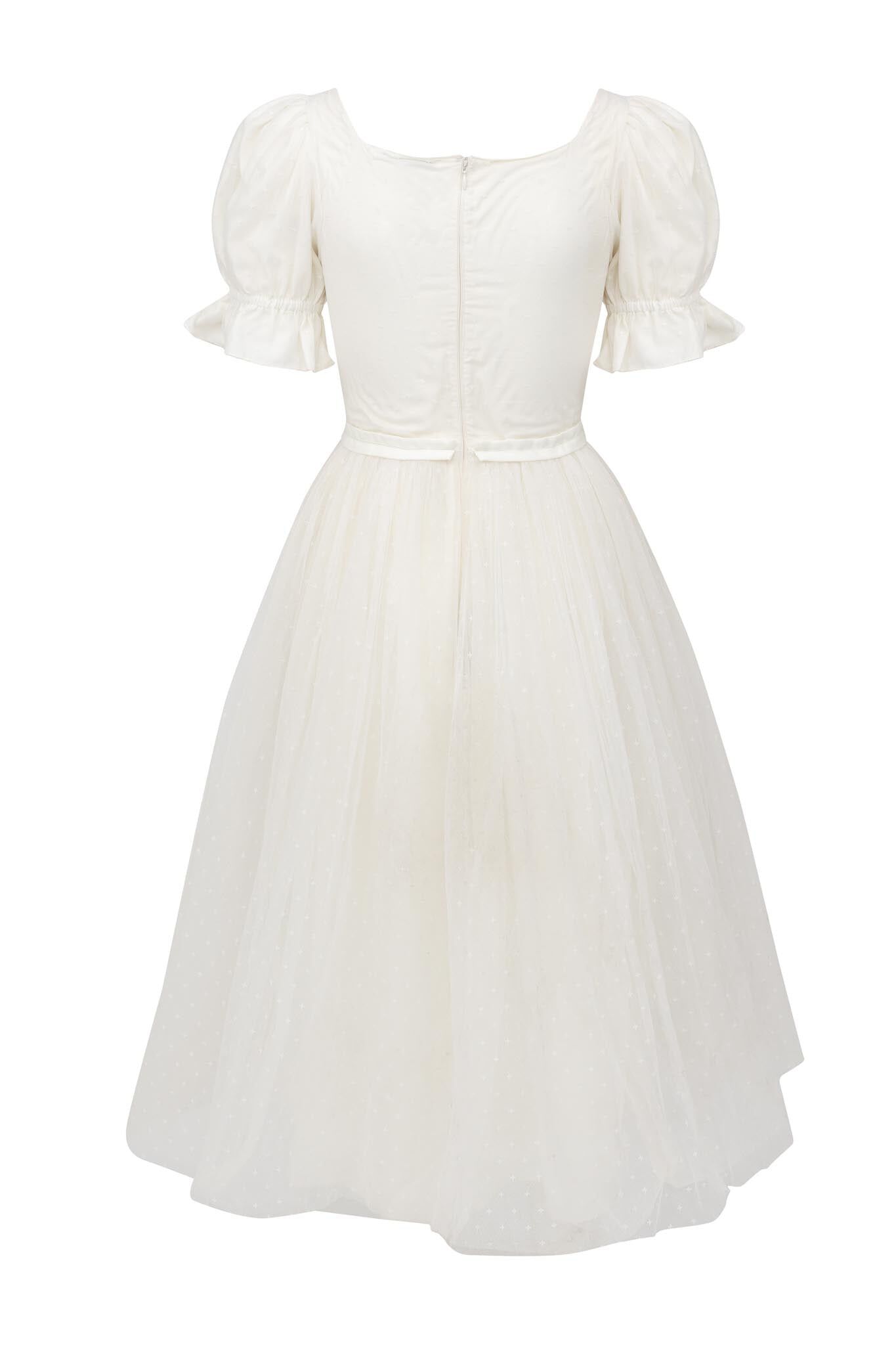 Ballerina Dress, White / White, alternate image number 4