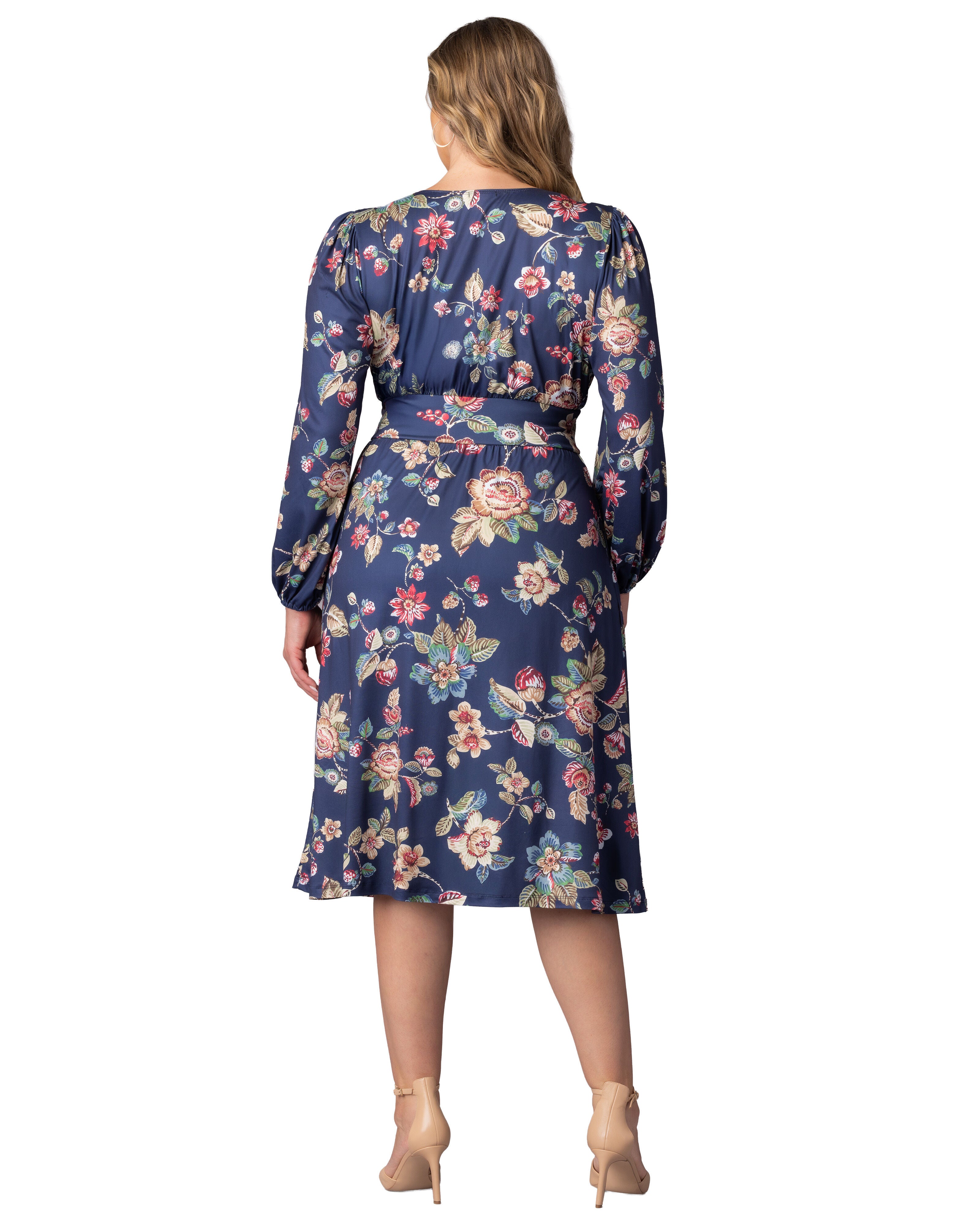 Diana Long Sleeve Dress, NAVY FLORAL MOTIF / Navy, alternate image number 1