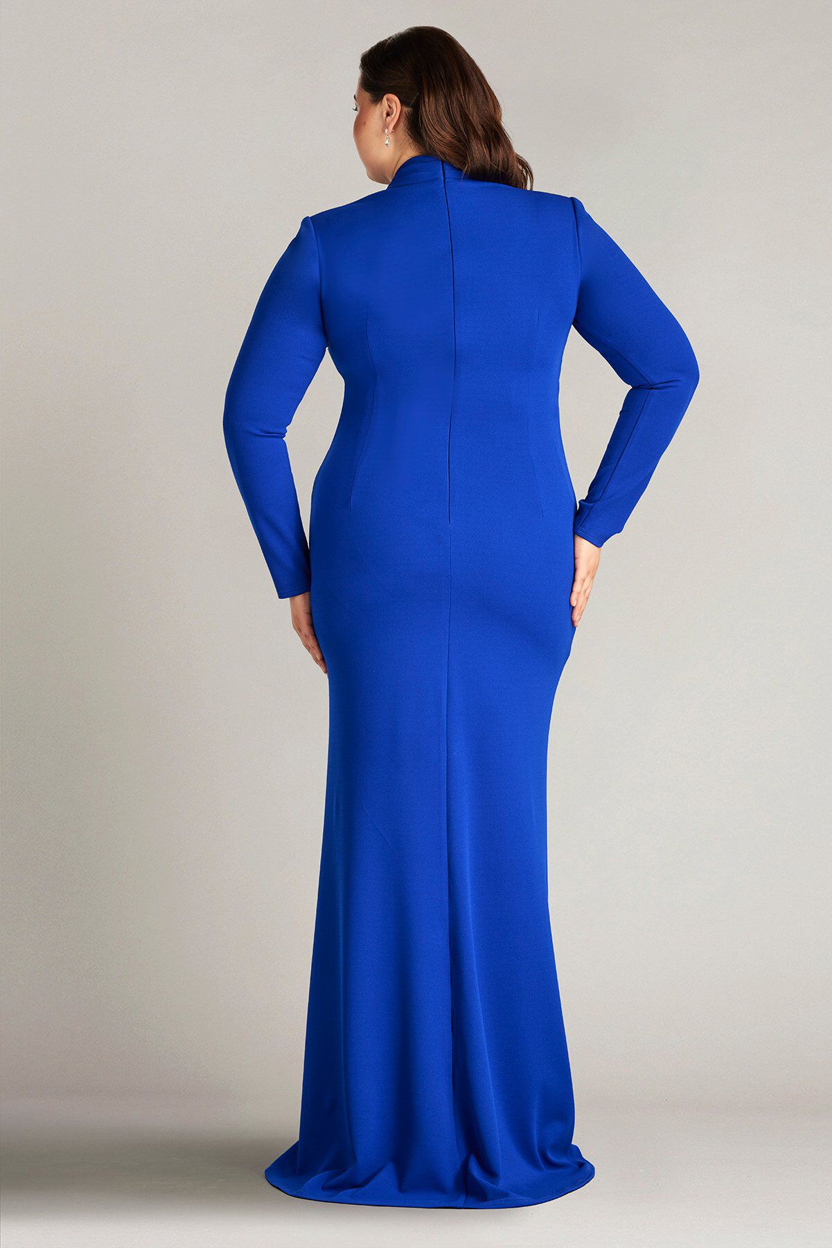 Markum Long-Sleeve Flounce Gown - PLUS SIZE, MYSTIC BLUE / see-description, alternate image number 1
