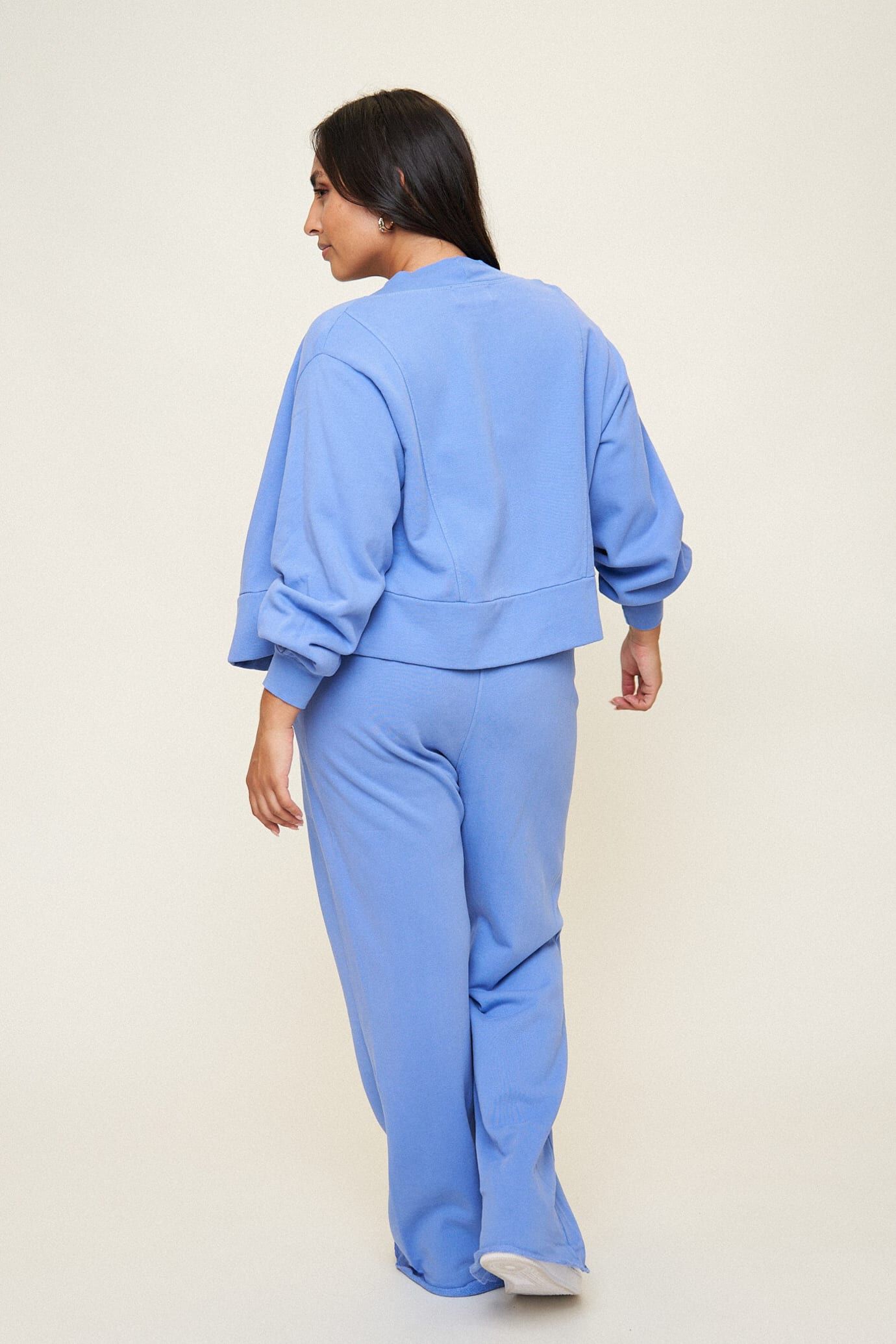 Camilla French Terry Pant, Periwinkle / Periwinkle, alternate image number 3