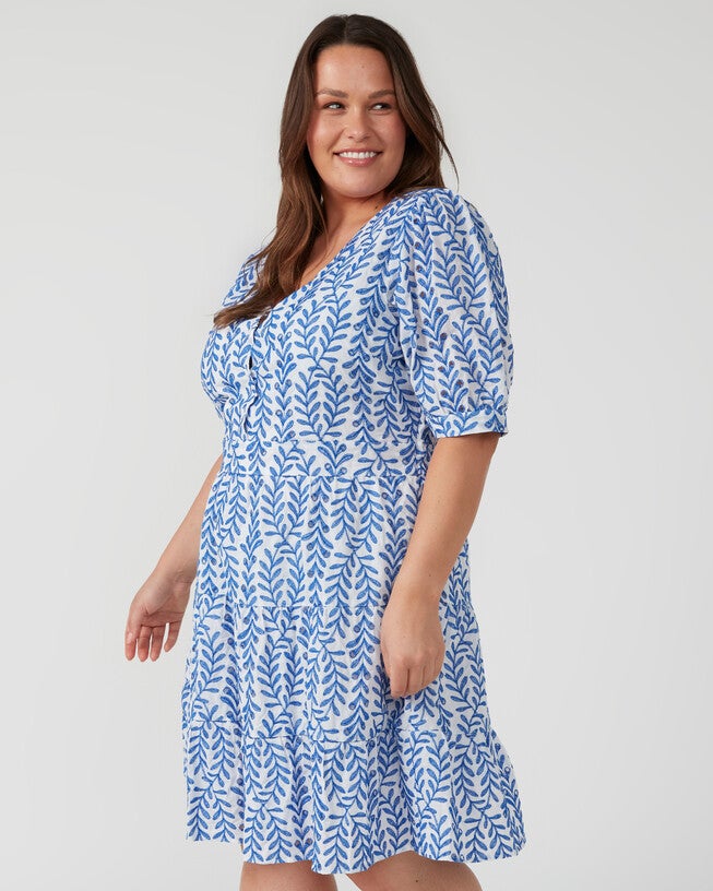 La Croisette Cotton Mini Dress, BlueMilk / Azure Blue, alternate image number null
