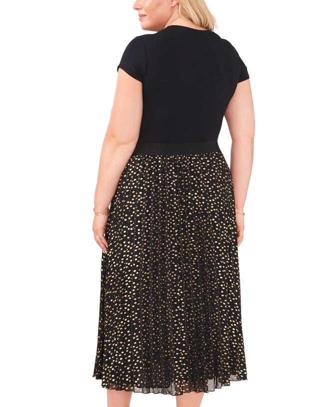 Maeve Foil Dot Maxi Skirt, Rich Black / Black, alternate image number 1