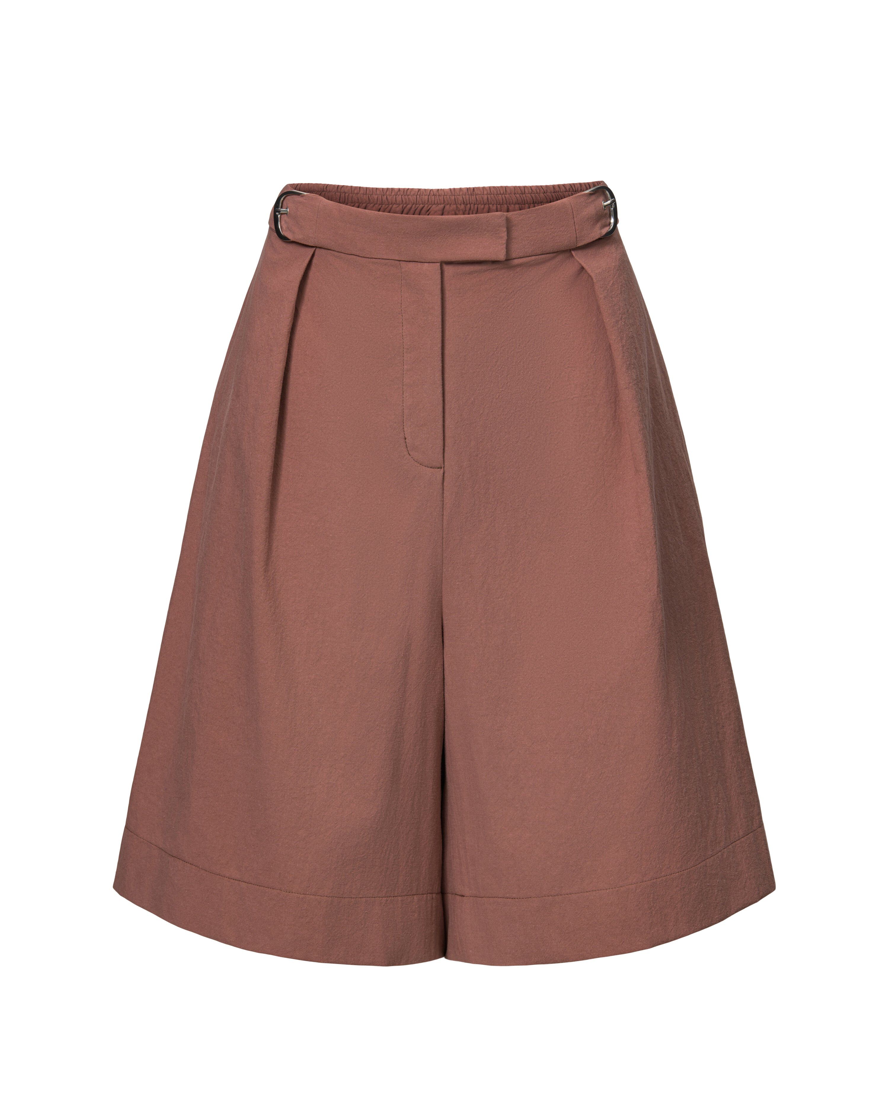 Belted Trouser Short, CLAY / Taupe, hi-res image number 0