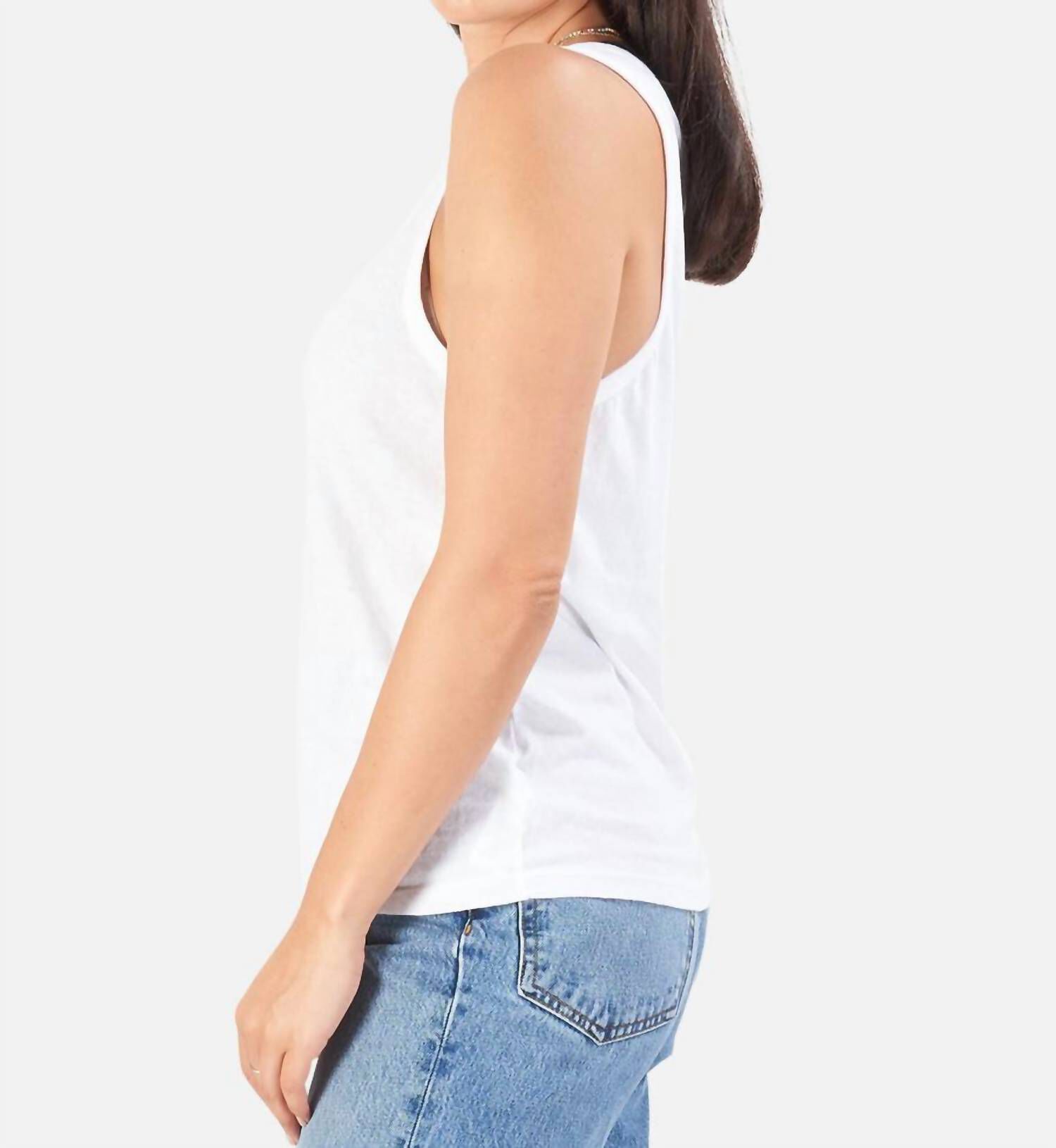 BEACH TANK IN WHITE, White / White, alternate image number 1