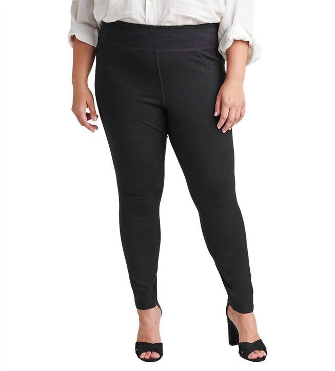 Ricki Mid Rise Legging - Plus In Black, Black / Black, hi-res image number null