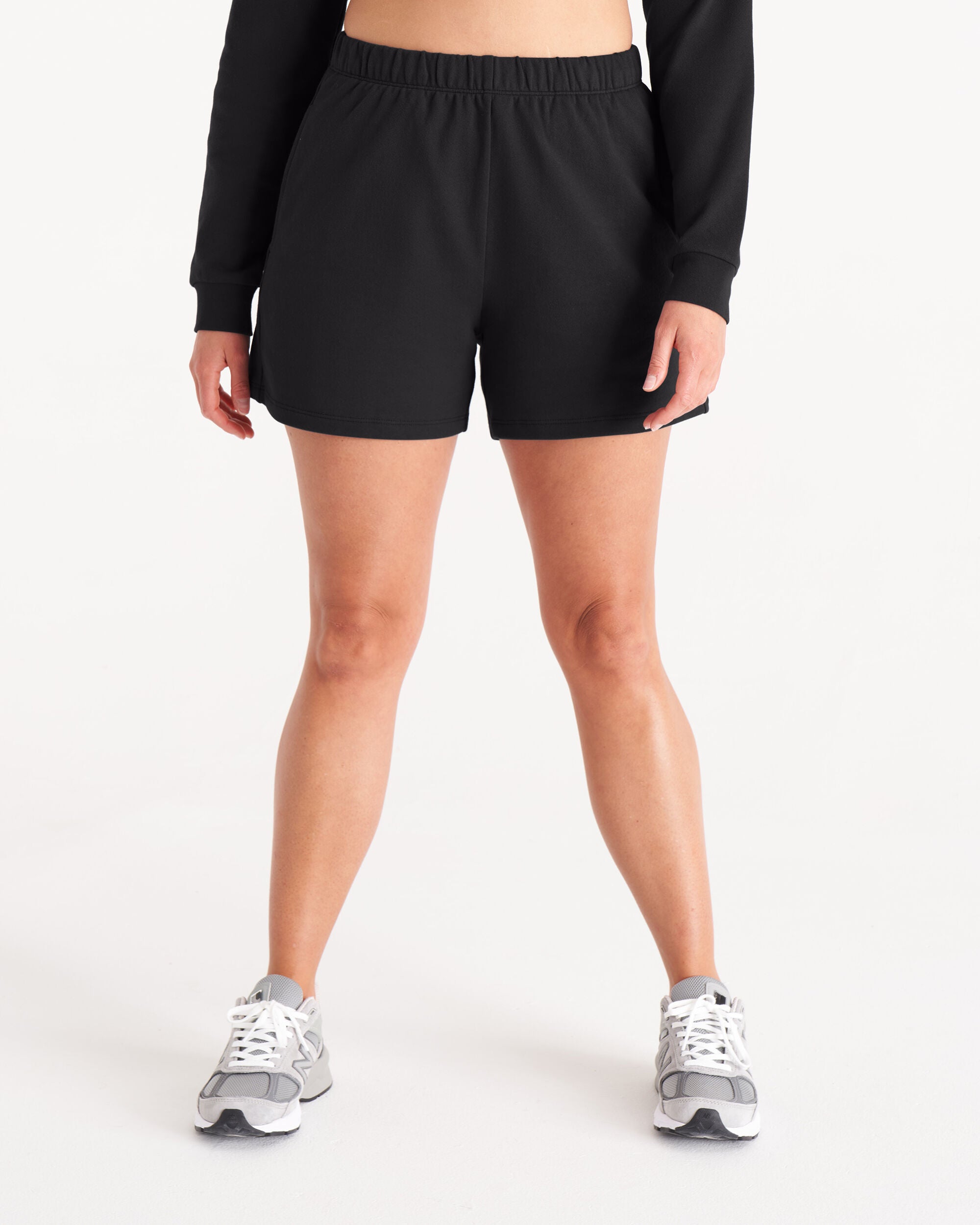 The Sweat Short, Vintage Black / Black, hi-res image number 0