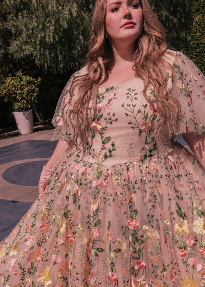 Blushing Flora Dress | Dia & Co Blushing Flora Dress | Dia & Co