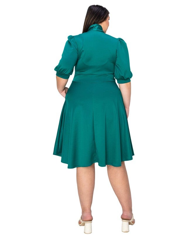 Carina Donna Flare Dress w/ Pockets, , alternate image number 7