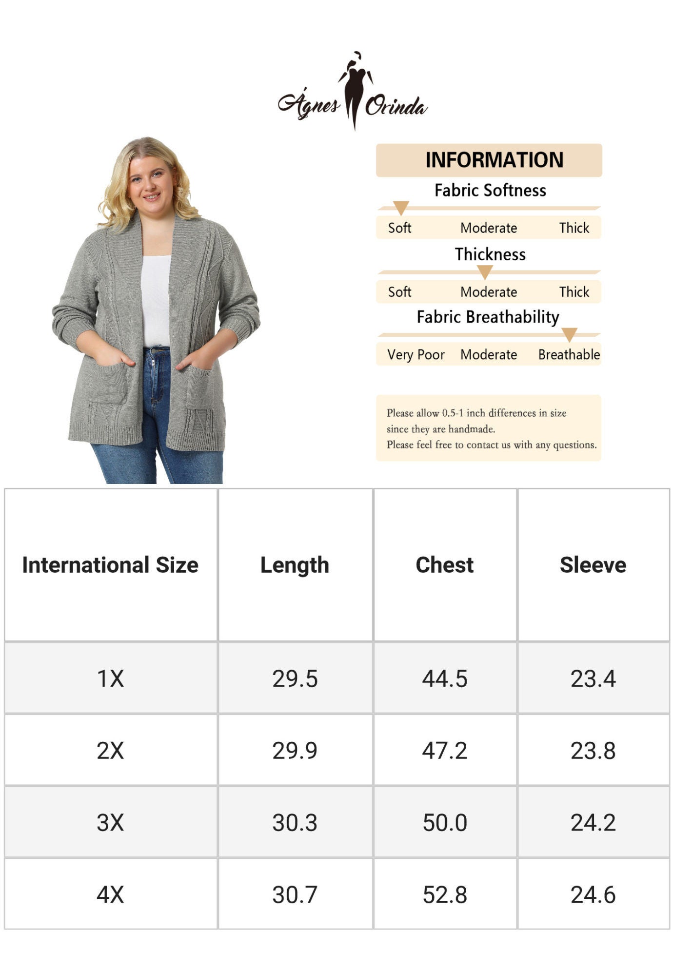 SHAWL COLLAR OPEN FRONT SWEATER CARDIGAN, Light Grey / Light Grey, alternate image number 4